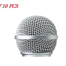 10 шт. Замена шаровой головкой сетки микрофона решетка для SM58S SM58LC microfono microfoon