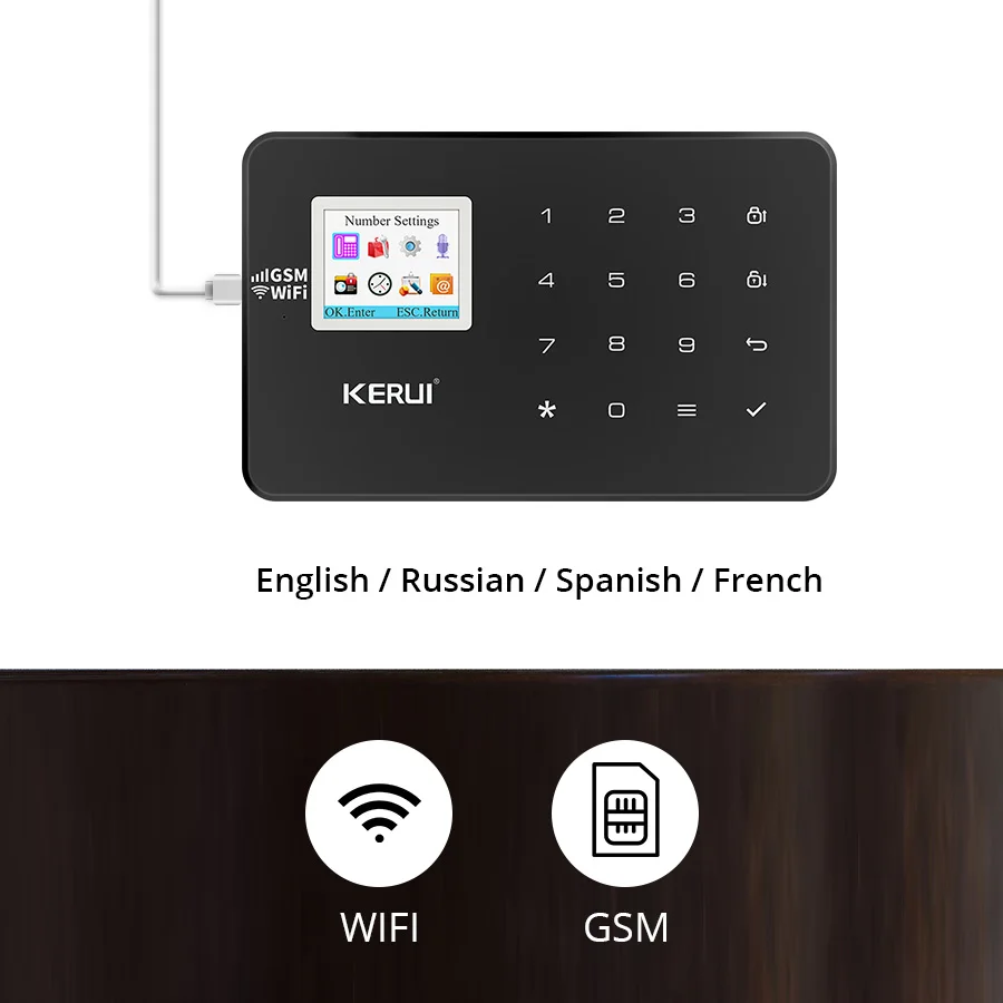 KERUI W18 WIFI GSM система охранной сигнализации автоматический циферблат 6 назначенный