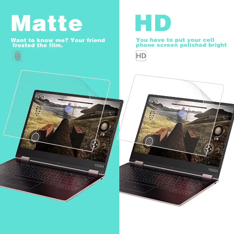 

HD Clear Glossy Film For Lenovo YOGA A12 12.2 in Matte Film Anti-Fingerprint Anti-Glare Screen Protector Film Cover