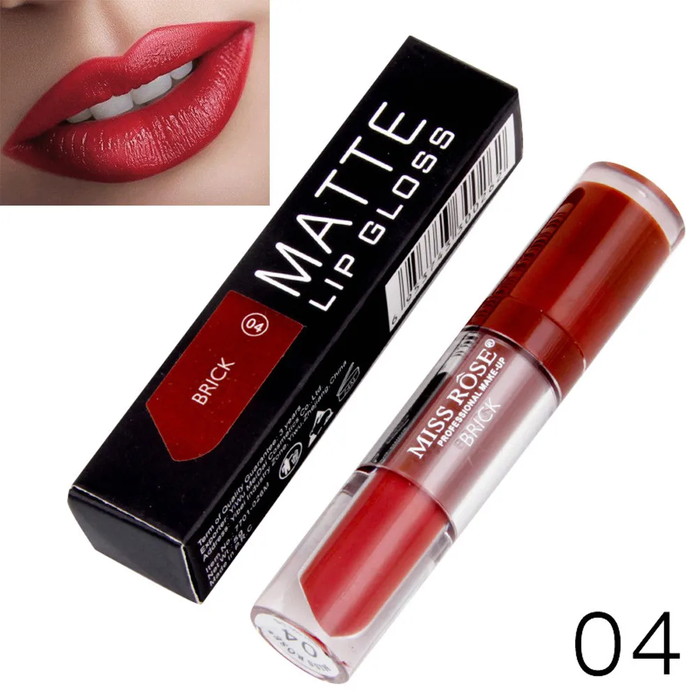 Produto nico das mulheres Da Moda MISS ROSE жидкая губная помада с увлажняющим действием бархатная помада Косметика Красота помада zsmw