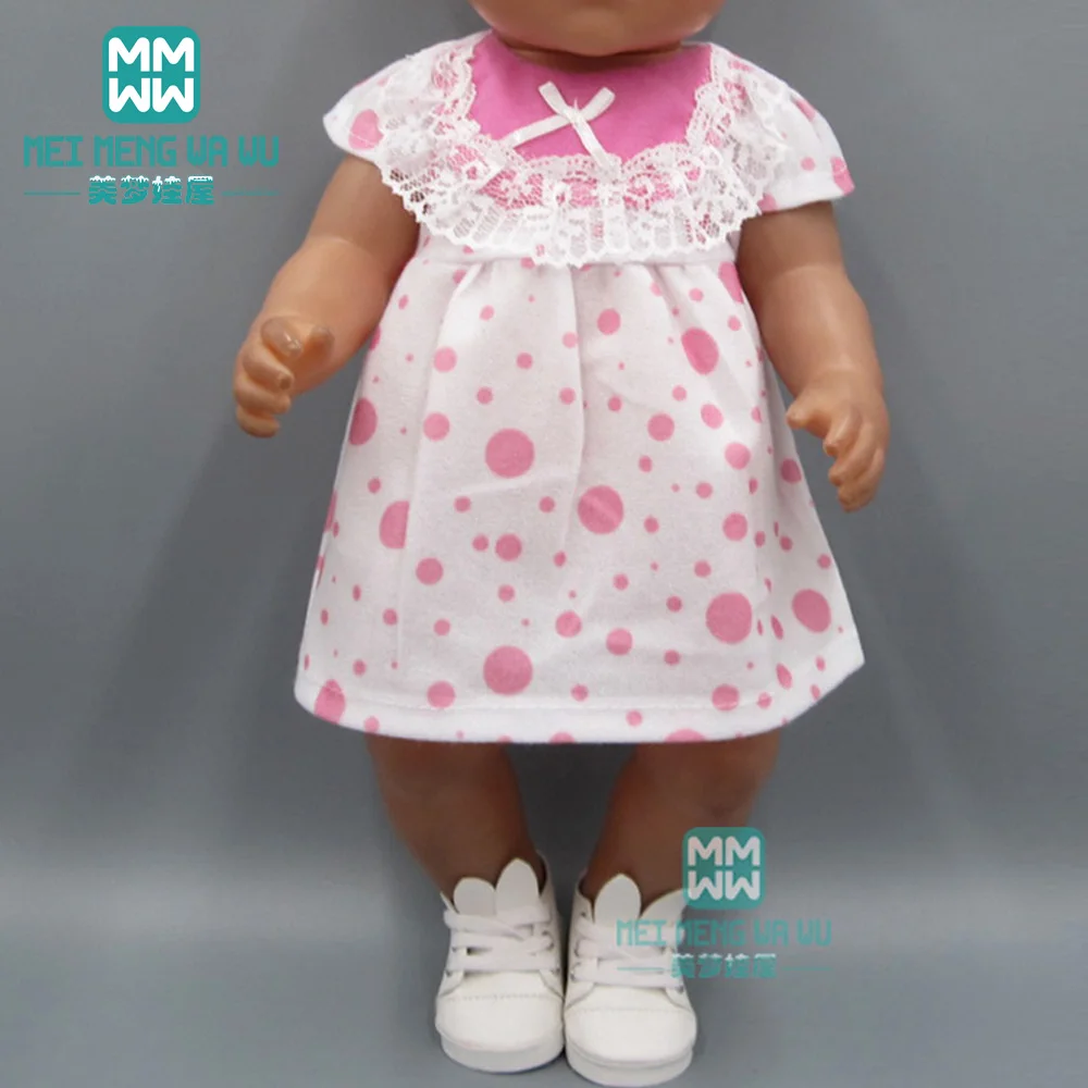 

Lattice crawling suit clothes for dolls fits 43 cm toy new born doll accessories