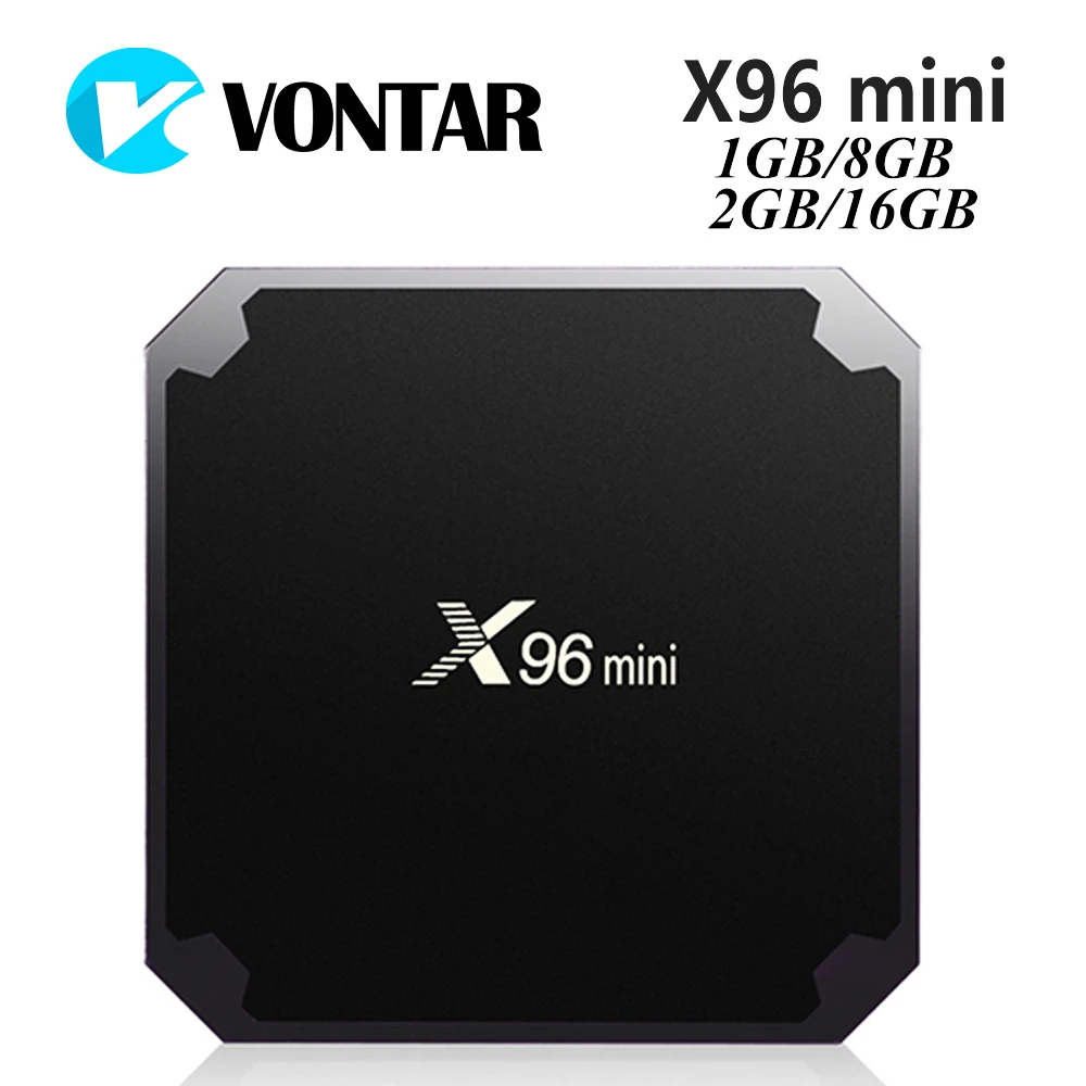 VONTAR X96 мини Android ТВ приставка X96mini Android 7,1 Смарт ТВ приставка 2 Гб 16 Гб Amlogic S905W четырехъядерный 2,4 ГГц WiFi Android 9,0 1Гб 8Гб