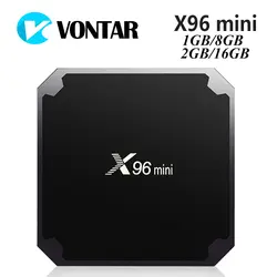 VONTAR X96 мини-ТВ коробка Android 7,1 Smart tv BOX 2 Гб 16 Гб Amlogic S905W четырехъядерный 2,4 ГГц WiFi комплект верхней коробки 1 ГБ 8 ГБ X96mini