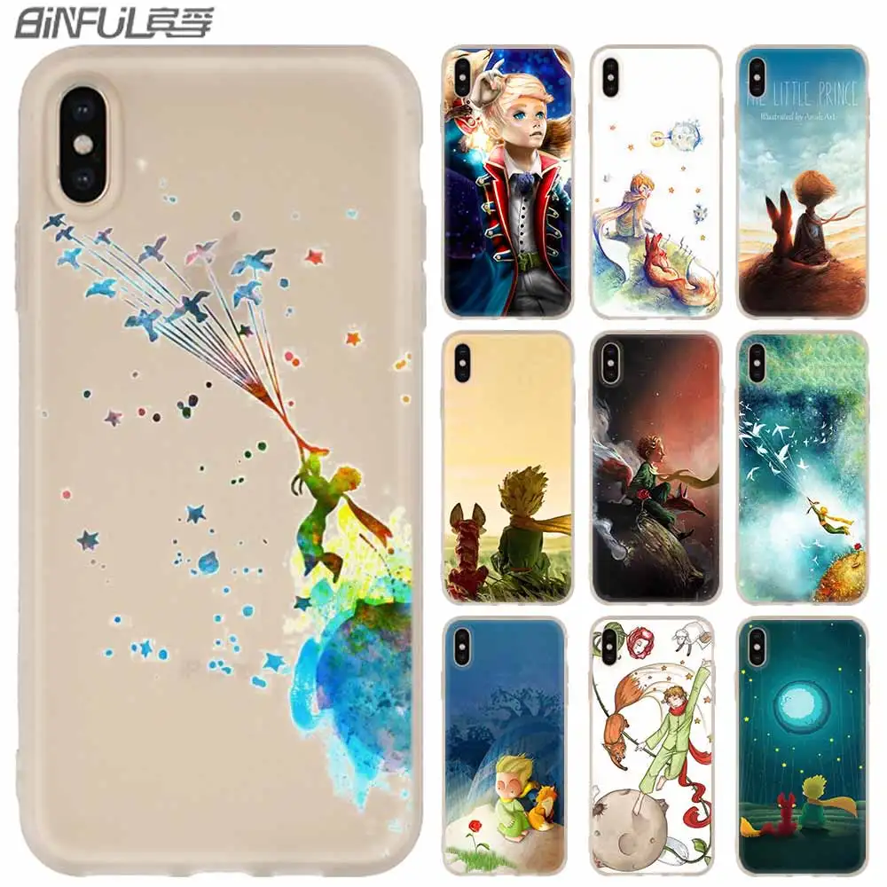 Мягкий силиконовый чехол The little prince Rose fox для iPhone 13 11 12 Pro X XS Max XR 8 7 6 Plus SE Coque 2020 |