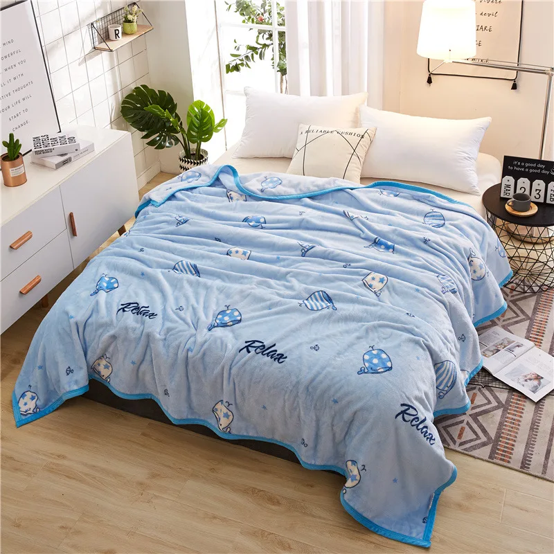 

Blue Thick Blanket Adult Kids Child Student Soft Bed Cover 120x200 150x200 180x200 200x230 230x250 Bedspreads Sheet Pad for Sofa