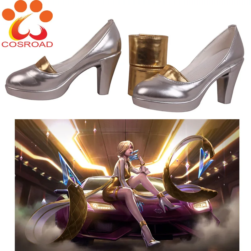 Туфли Cosroad Evelynn LOL KDA Prestige Edition туфли для косплея Agony's Hug женские на высоком
