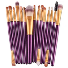 15Pcs Eye Makeup Brushes Set Eyeshadow Blending Brush Powder Foundation Eyebrow Lip Eyeliner Brush Cosmetic Tool Maquiagem