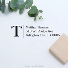 На заказ Свадебная монограмма обратная Марка адреса, деревянная резиновая печать, индивидуальный Свадебный логотип