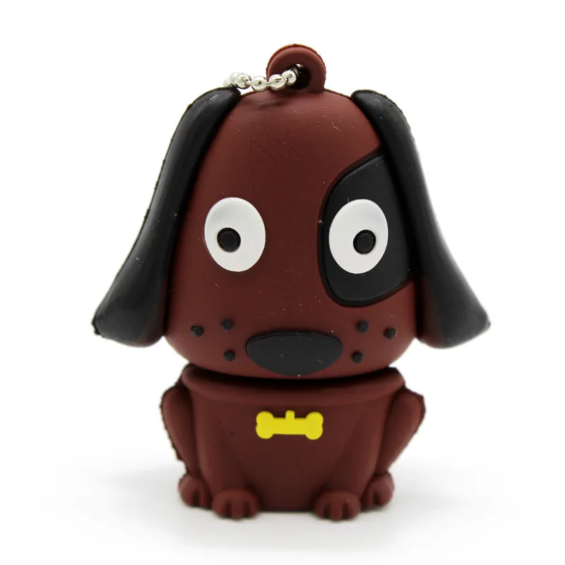 TEXT ME cute Mini dog модель 64 Гб usb флеш-накопитель usb 2,0 4 ГБ 8 ГБ 16 ГБ 32 ГБ флешка, подарок usb - Цвет: Brown