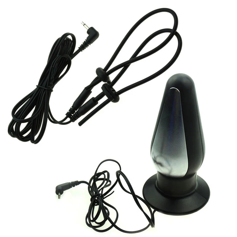 Electric-Shock-2-Penis-Ring-Anal-Plug-Butt-Plug-Medical-The1