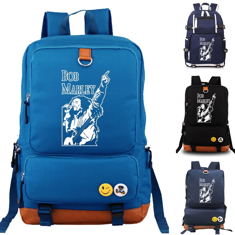 

Bob Marley school bag Reggae backpack student school bag Notebook backpack Leisure Daily backpack