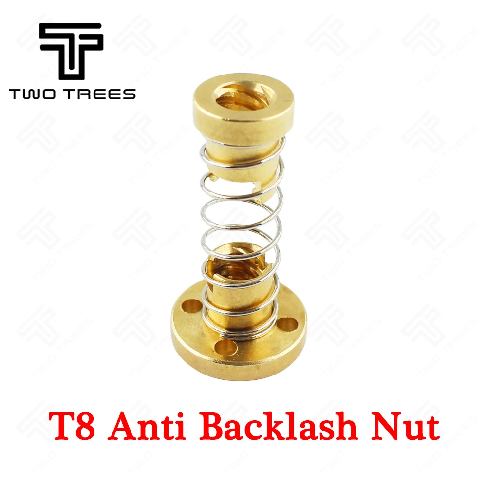

4Pcs a lot Lead 8 3D Printer Part T8 Anti Backlash Spring Loaded Nut Elimination Gap Nut for 8mm Threaded Rod Lead Screw DIY CNC