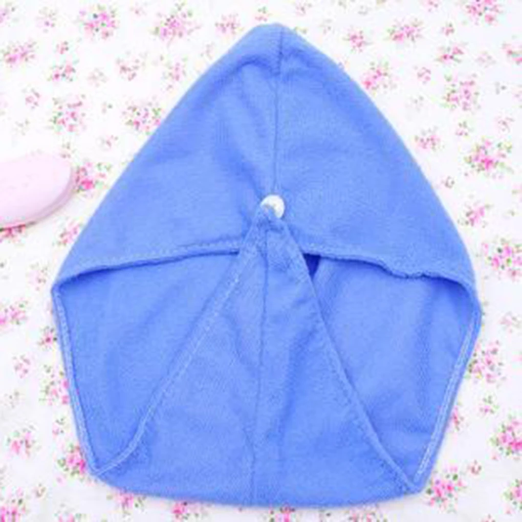

Simple Microfiber Hair Dry Cap Women Bathroom Super Absorbent Quick-drying Hair Towel