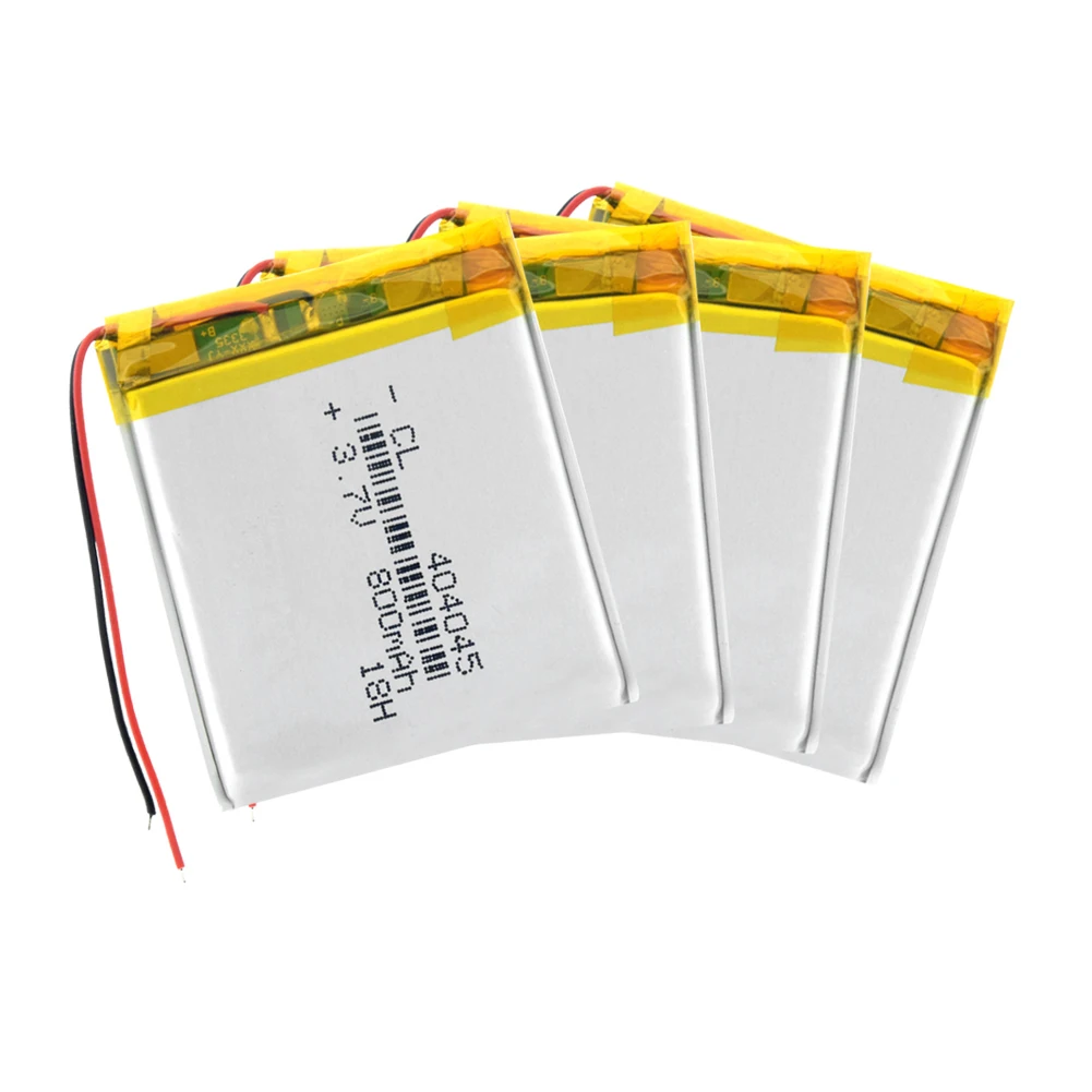 

3.7V polymer lithium battery 404045 044045 800mA Rechargeable Li-ion Cells With PCB For MP4 MP5 GPS PDA Power Bank Electric Toy