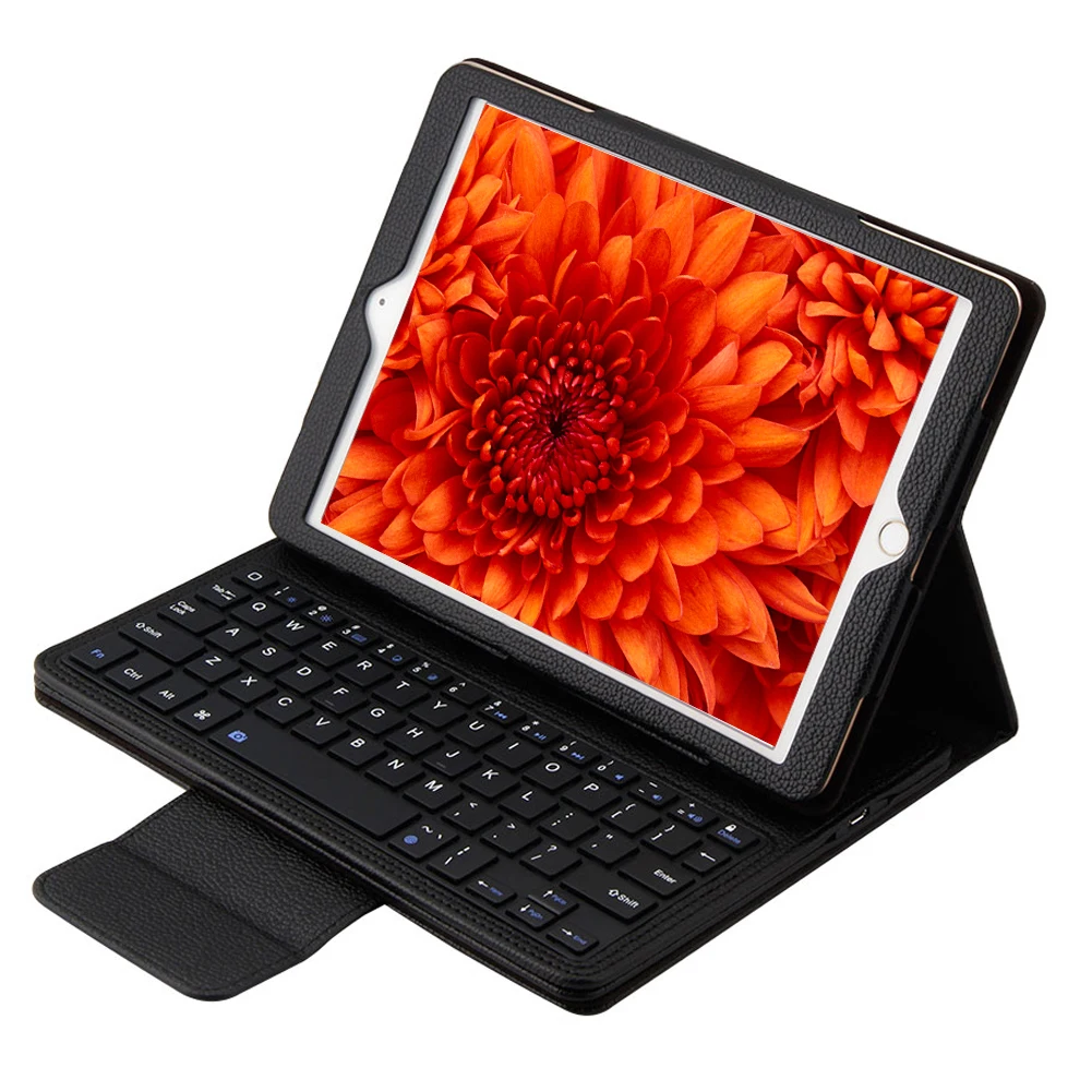 

for Apple iPad Keyboard Case Detachable Ultra-thin Bluetooth Keyboard+Leather Case Cover for Apple iPad Air 2 iPad Pro 9.7''