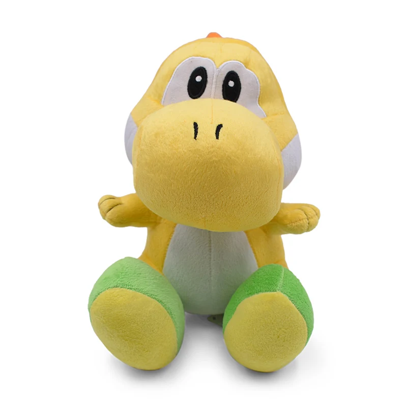 

25CM Super Mario Bros Yellow Yoshi Stuffed Plush Toys Soft Stuffed Doll For Kids