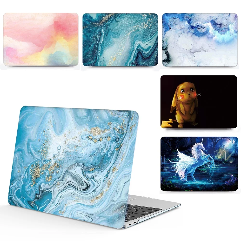 Чехол для ноутбука+ крышка клавиатуры для Apple Macbook Air 13,3 дюймов A1932 Pro retina Touch Bar 11 12 13 15 чехол для ноутбука A1989 A1990