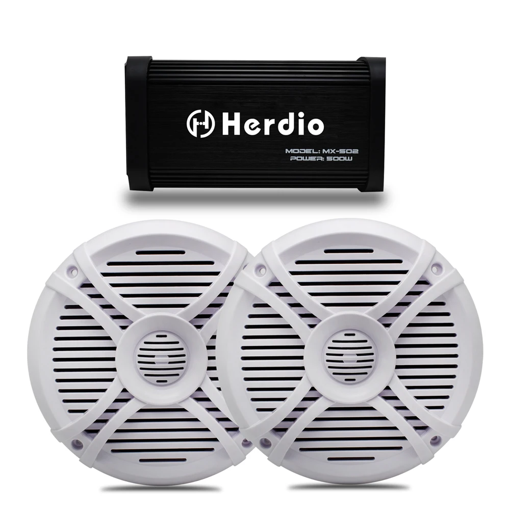 500W Bluetooth Motorcycle Amplifier Waterproof Marine Car Audio BT