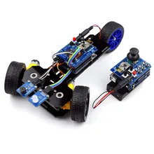 New DIY Wireless Telecontrol Three-wheeled Smart Car Robot Kit for Arduino 2.4G Freeshipping headphones diy diykit