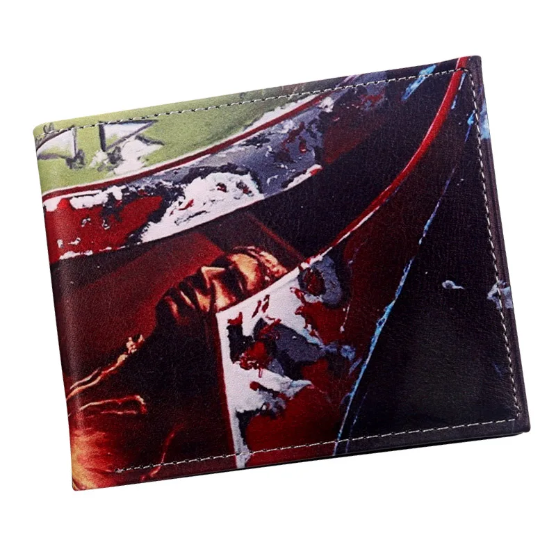 Мужской модный крутой складной бумажник из искусственной кожи с изображением Звездных Войн для подростков