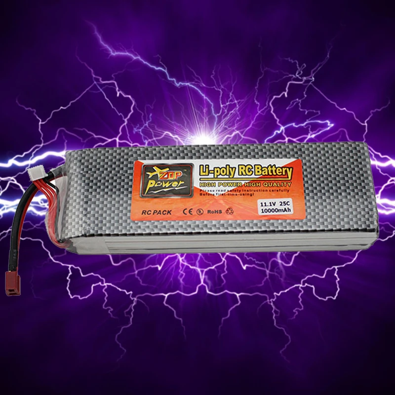 

Lipo Battery 11.1V 10000mAh 3S 25C T Plug For RC Helicopter Quadcopter Airplane Aeromodelo Avion Car Boat Li-poly Bateria Lipo