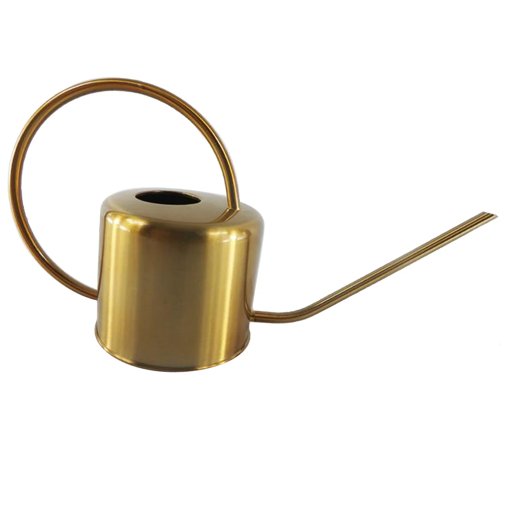 Pastoral Vintage Style Flower Watering Pot, 1300ML Metal Can For Garden Home Plants Watering - Durable and Corrosion Resistant