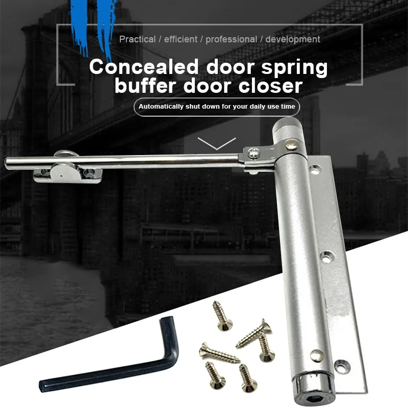 

Pneumatic Type Spring Automatic Door Closer Mute Door Mounted Stops Adjustable HYD88