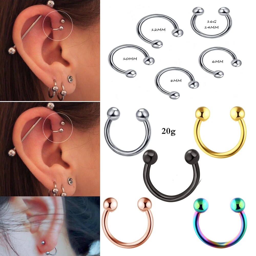 Discover 162+ circular barbell earrings latest seven.edu.vn