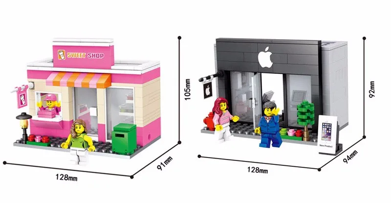 מתנה לילדים: דגמי תואם-לגו לבניה - חנות אפל / מקדונלדס / סטארבקס ועוד - החל מ-10.97 $ ! 6 TB2yCeltFXXXXcyXpXXXXXXXXXX_!!35811688