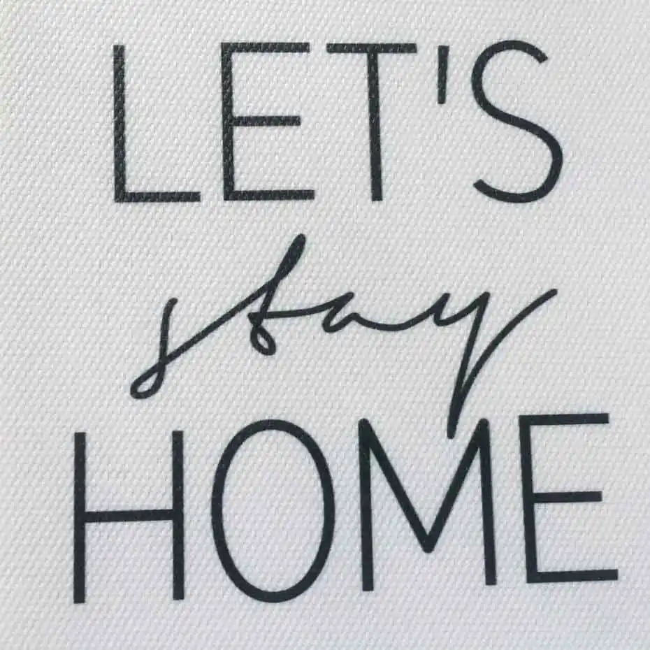 Let S Stay Home Canvas Painting Printable Nordic Minimalist