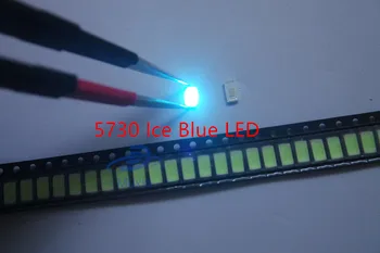 

200pcs Free shipping 5730 diode Ice blue SMD LED 5630 Light emitting Diode Factory direct sale PLCC-2 5730 SMD/SMT Blue led
