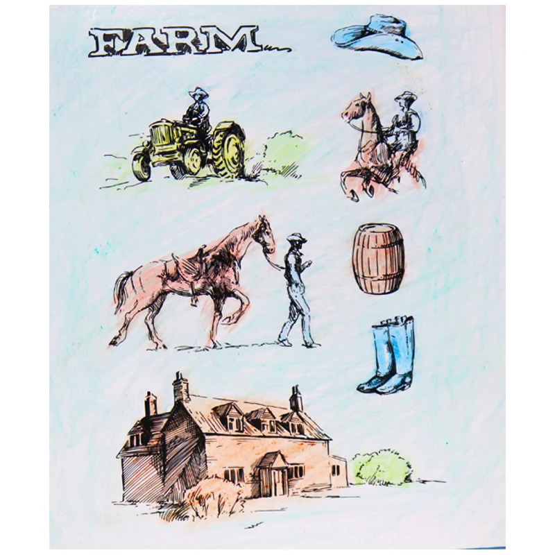 

Jeans Horse Clear Stamps Rubber Stamp Clear Transparent Silicone Stamp/Seal for DIY scrapbooking Photo Decoration card making