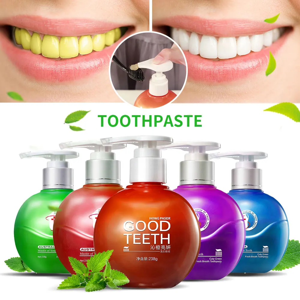 

HONG PASER Natural Precious Ingredients Whitening Teeth Health Fresh Multipurpose Effect High-end Design Toothpaste Set