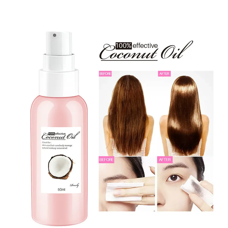 

Hair Care Body Massage Oil Relax Soothe The Body Multifunction Essence 50ml Coconut Oil Natural Makeup Remover Skin Care TSLM1