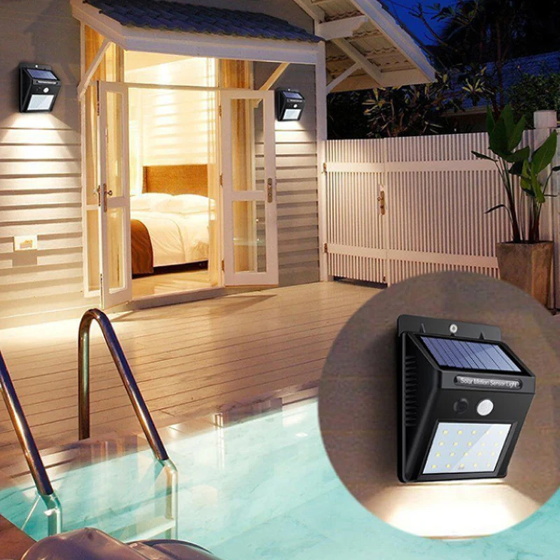 Led Solar Lamp PoweredOutdoor WaterproofMotion Sensor Solar Led Lights WaterproofFor Garden Decoration LIGHT Bulb 20354055 (8)