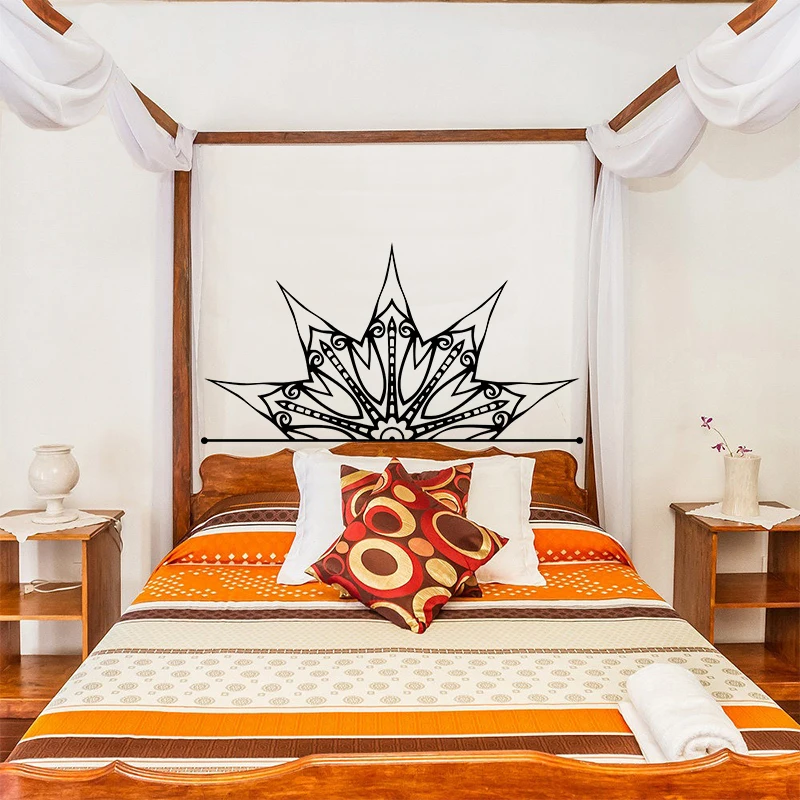 Hot Sales Mandala Flower Wall Sticker Bed Headboard Wallpaper Wall