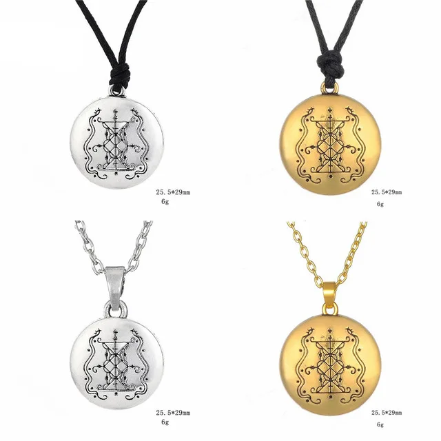 Винтажный Talisman чокер ожерелье подвеска шнур обработанный воском с регулируемой