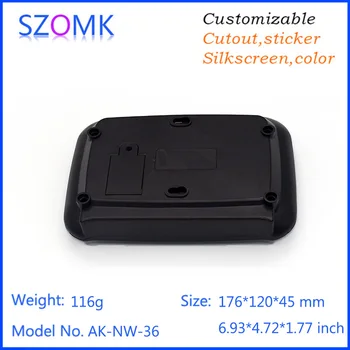 

4 pieces, 176*120*45mm szomk new networking router shell instrument enclosure pcb project box plastic enclosure gps tracker