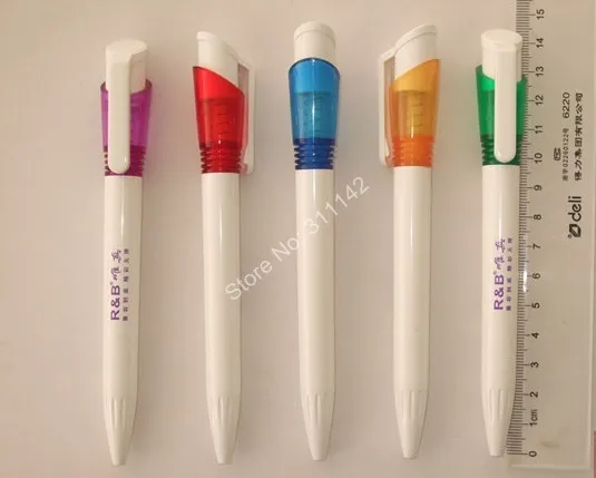 Novo tipo de Gordura Esferográfica de Plástico Nome do Logotipo da Empresa de Impressão Personalizada do Logotipo Branca Promoção Caneta Advertsing Frete Grátis 4 High Quality Material escolar e de escritório