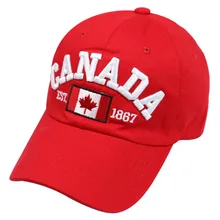 Хлопок Gorras канадский бейсбольный кепки флаг Канады бейсболка регулируемые мужские бейсболки бренд Snapback шляпа
