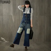 Женские джинсы с широкими штанинами, джинсовые комбинезоны, джинсовые комбинезоны, женские винтажные потертые комбинезоны, женские комбинезоны большого размера в полоску LLJ