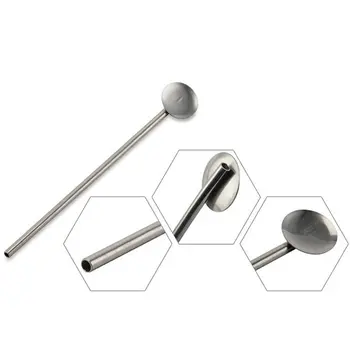 

Practical Creative Stainless Steel Drinking Straw Spoon Cocktail Milk Coffee Juice Stirring Party Bar Wedding Drop shipping