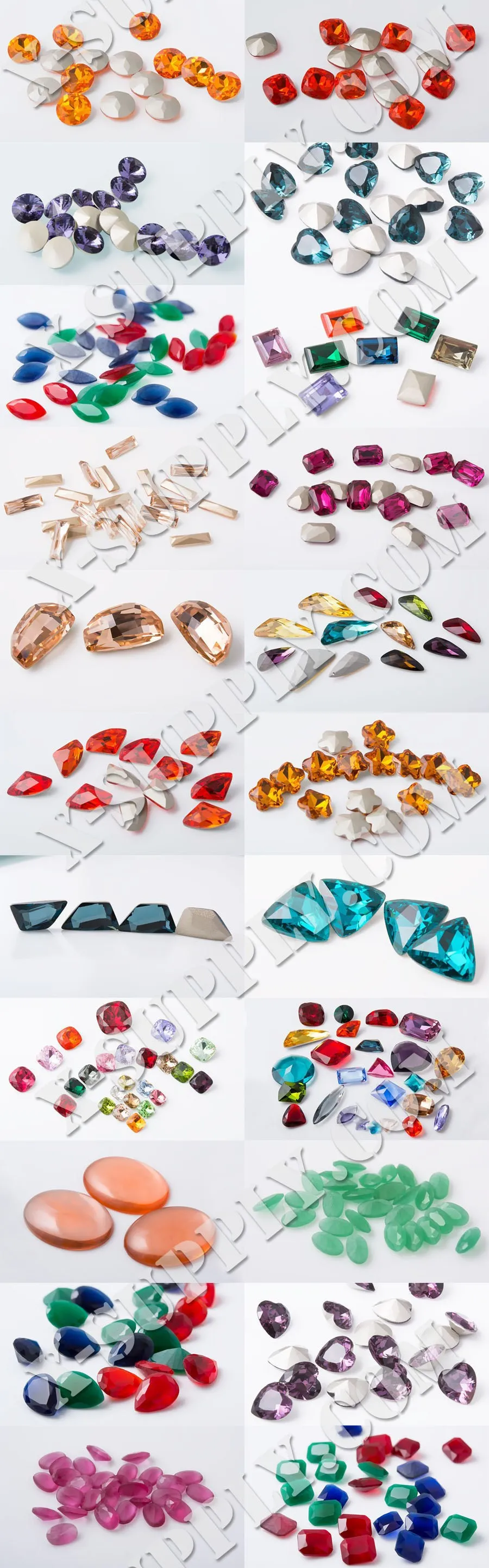 Crystal in Settings,Sew on Crystals (1)