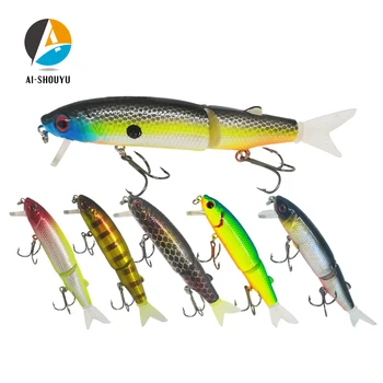 

AI-SHOUYU High Quality Wobbler Magallon 90+20mm 14.5g Hard Minnow Bait Artificial Bait Swim Bait With Spare Tail Fishing Lures