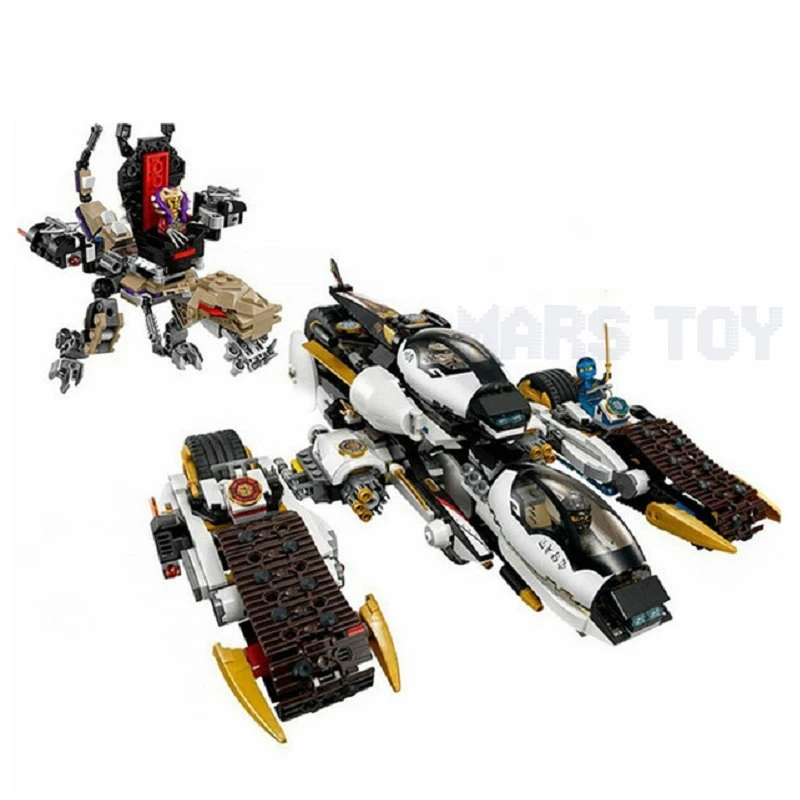 

The Ninjagoes Movie Ultra Stealth Raider Cole Kai Jay Blocks Action Figure Set Compatible LegoINGlys Gift For Kid Friends