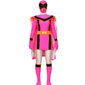 

Super Sentai Maho Sentai Magiranger Costumes Rangers RedYellow/Blue/Pink/Green Ranger Spandex Suit Zentai