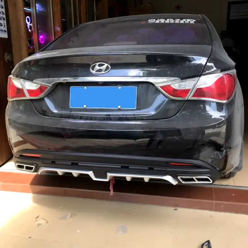 For Hyundai Sonata Rear spoiler ABS Rear Bumper Diffuser Bumpers