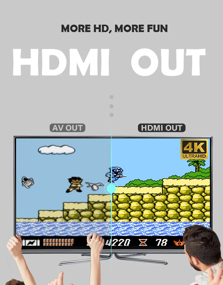 clássico 8 bits jogo mini console dupla gamepad saída av