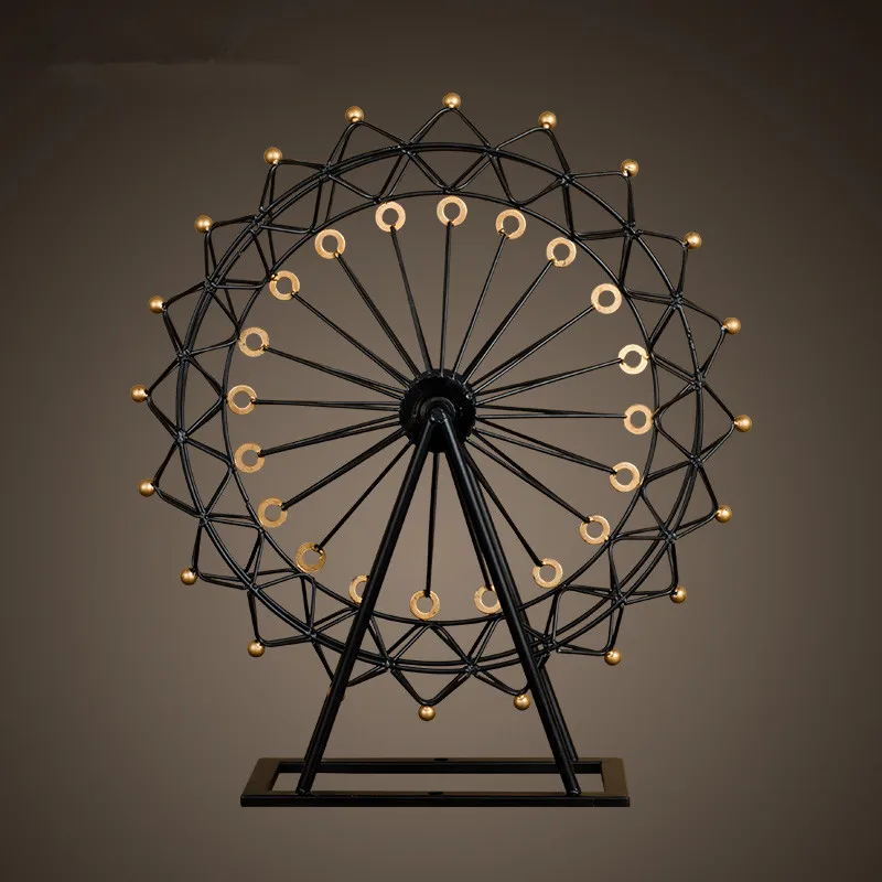 European household living room retro Wrought iron ferris wheel model Decoration ideas Wedding gift jewelry gifts