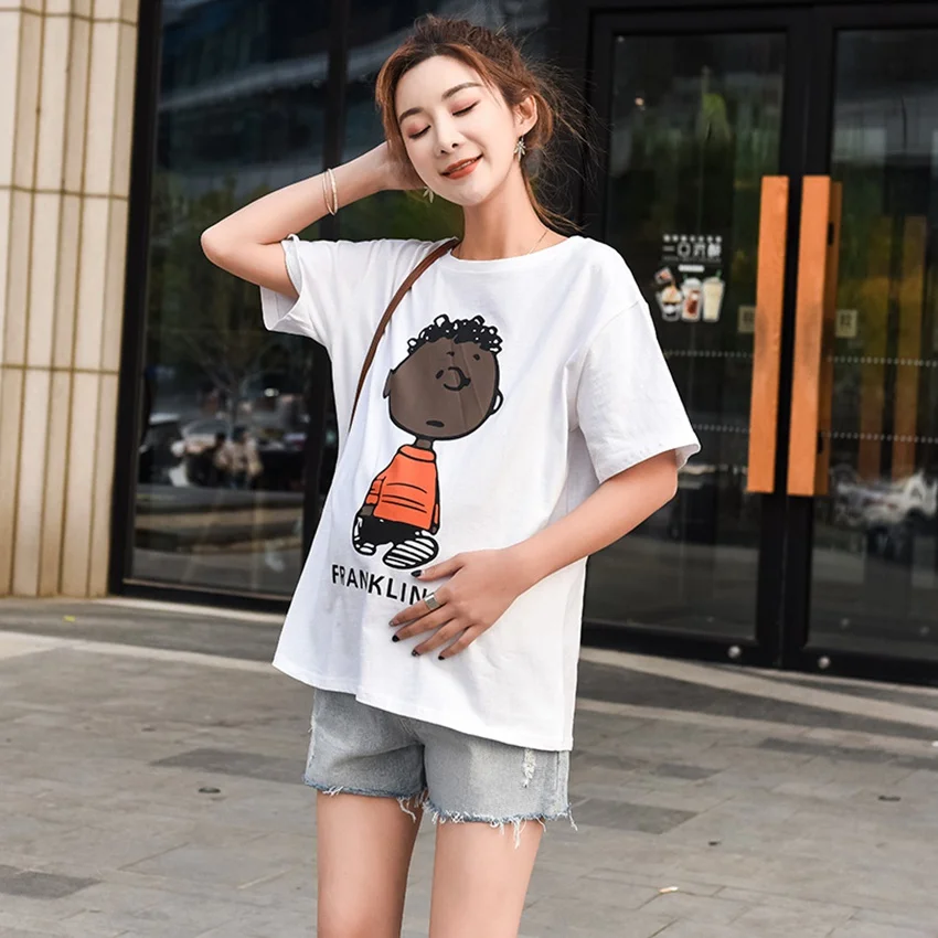 Новое летнее платье шорты для беременных модная свободная тонкая Корейская версия беременности уличная одежда джинсы